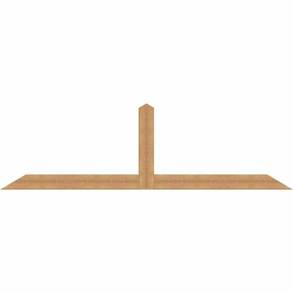 Ekena Millwork Portland Timber Gable Bracket, Western Red Cedar, 108"W x 31 1/2"H x 3 1/2"D x 5 1/2"F, 7/12 Pitch GBW108X31X0406POR00SWR - main